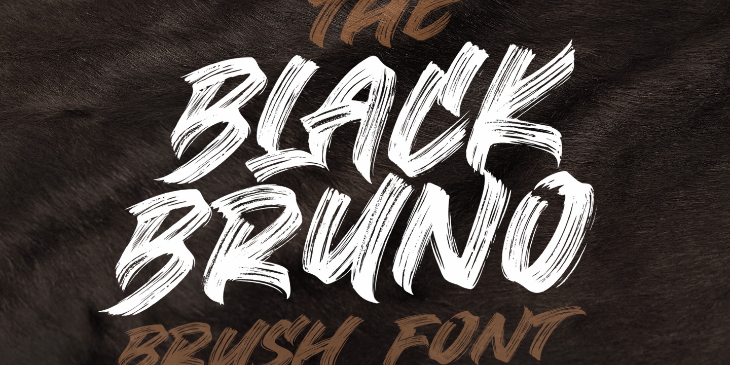 Black Bruno Font preview